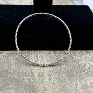 925 STERLING SILVER VINTAGE TWIST PETITE BRACELET FINE JEWELRY